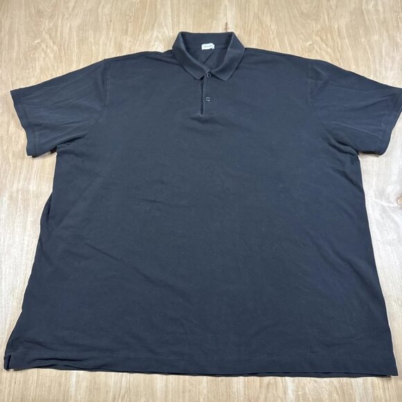 Son of a Tailor Mens Black Supima Cotton Short Sleeve Polo Shirt Size 2XL - Picture 1 of 5